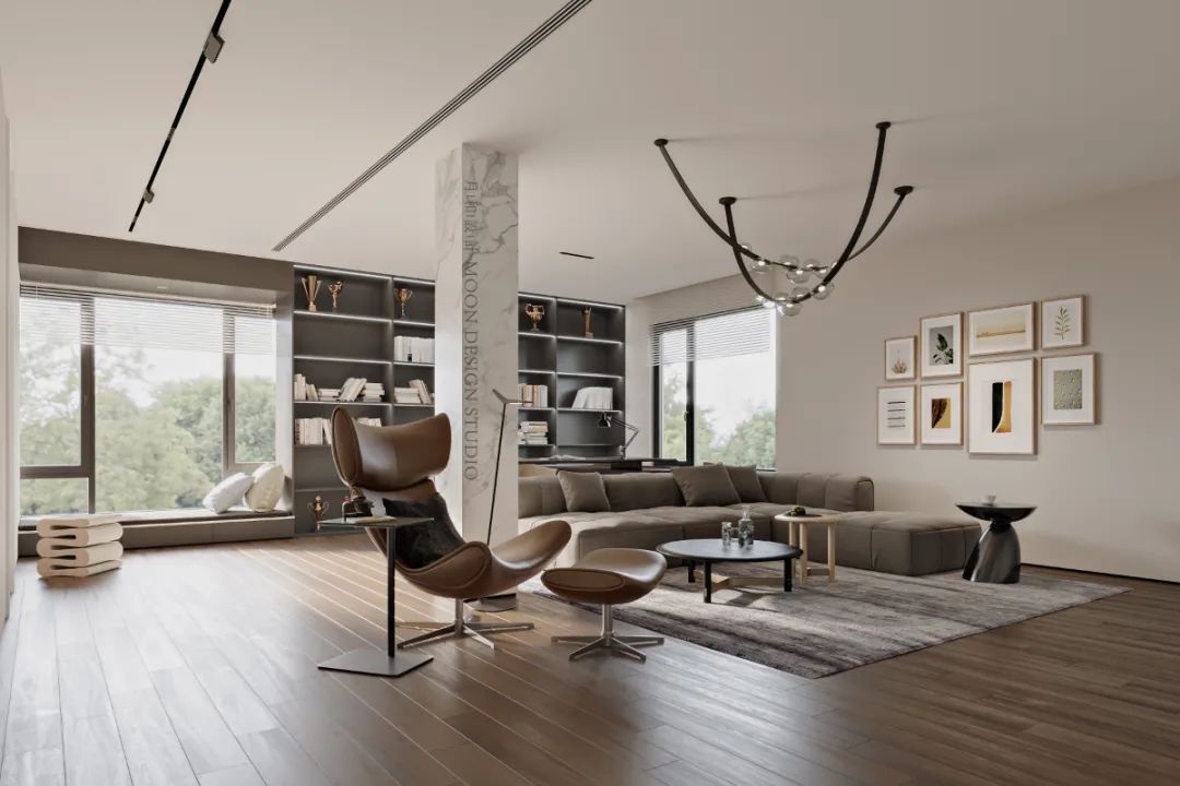 极简空间与自然元素的完美融合丨月和设计-47