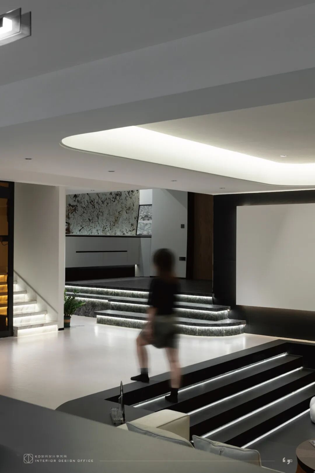 隐于形的交叠  碧桂园天玺450㎡合院别墅丨中国重庆丨KD室内设计事务所-33