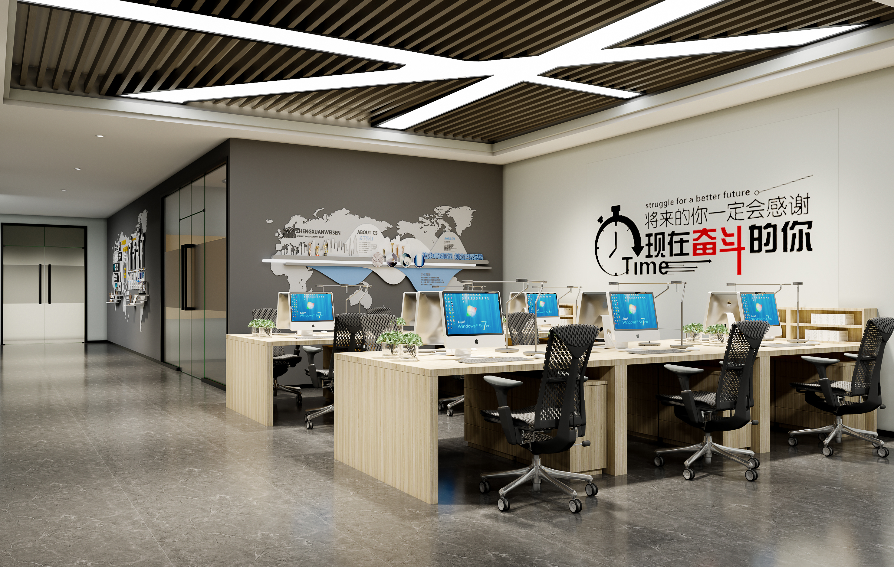 办公室空间设计造境空间丨一家专业做工装,展厅的设计工作室-6