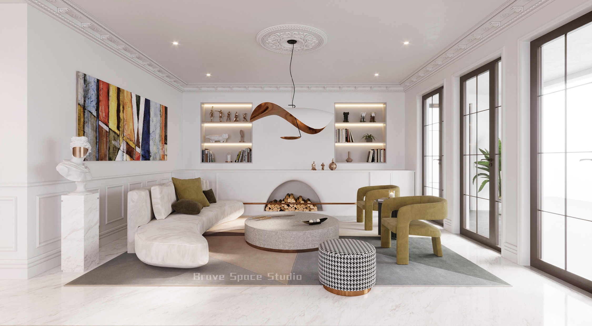 极致现代风公寓设计-1