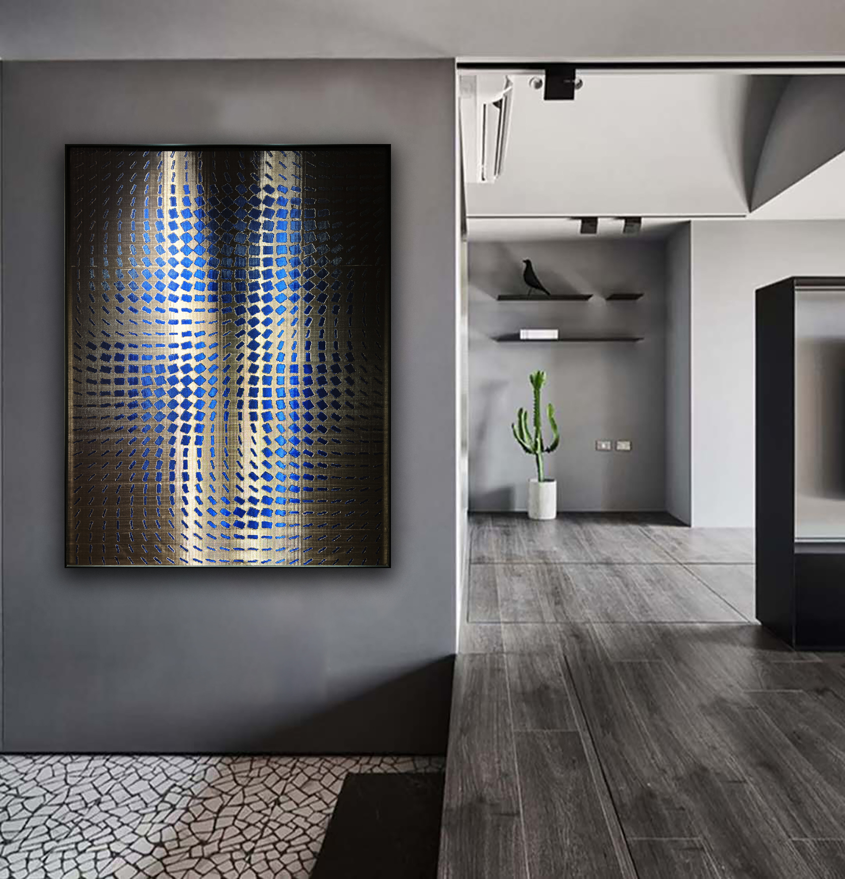 新品金属画 铜丝编织画 金属络缇画 -12