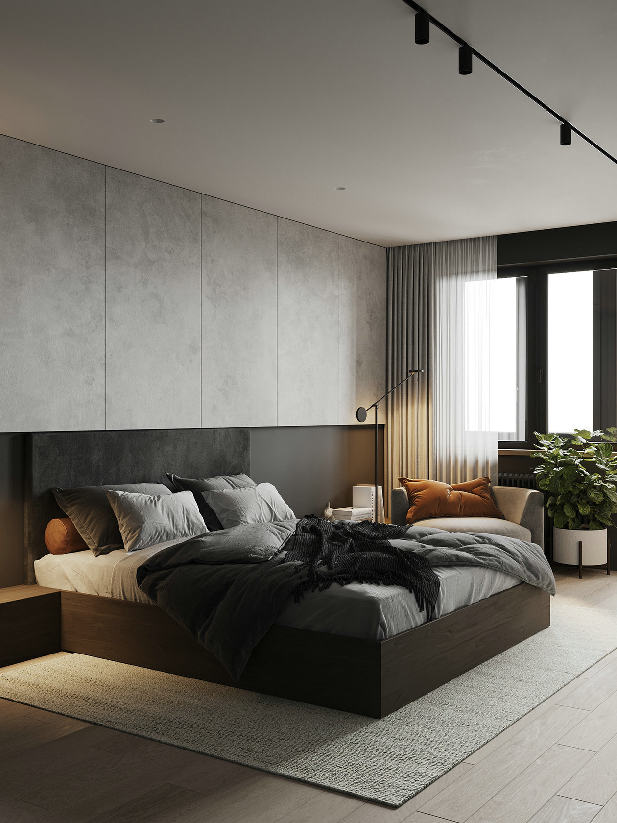 素简治愈，高级灰色系小空间公寓设计-6