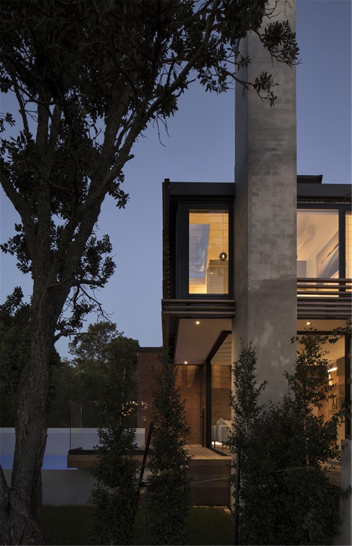 木质格栅后的光影斑驳别墅改造丨新西兰奥克兰丨matter建筑事务所-11