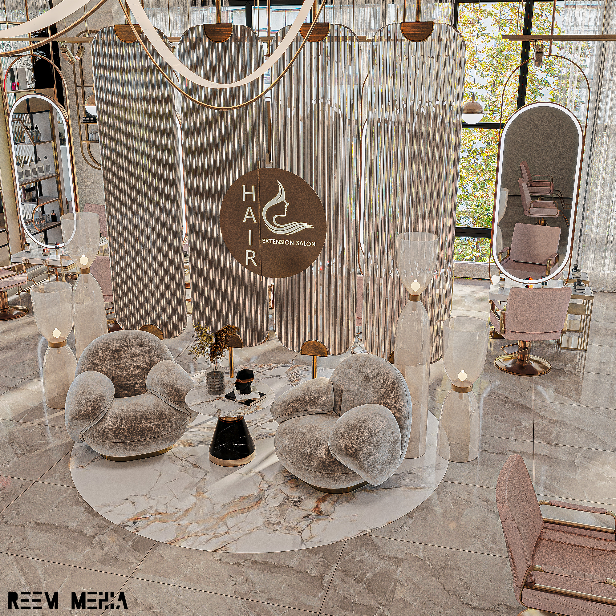 美发沙龙设计丨Zahran Desings-7