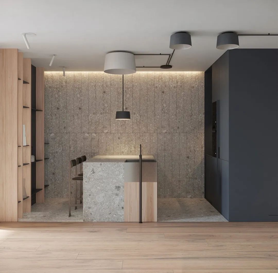 乌克兰基辅小公寓，原木与工业风的巧妙融合-17