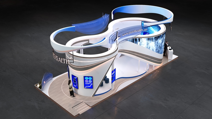Pure Health WHX Tech展会展位设计丨未明确提及-19