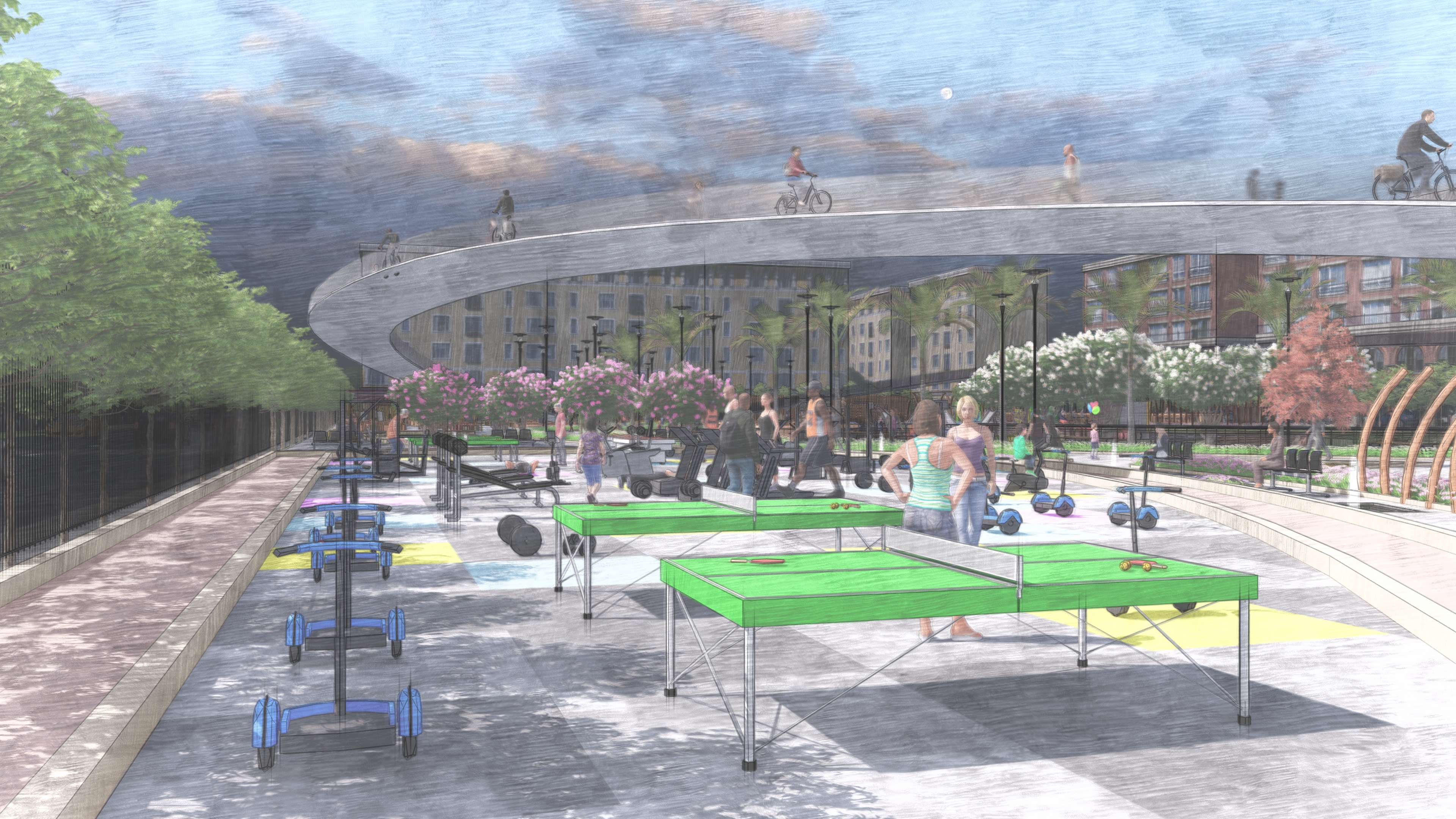 leqaa 广场，景观项目-16