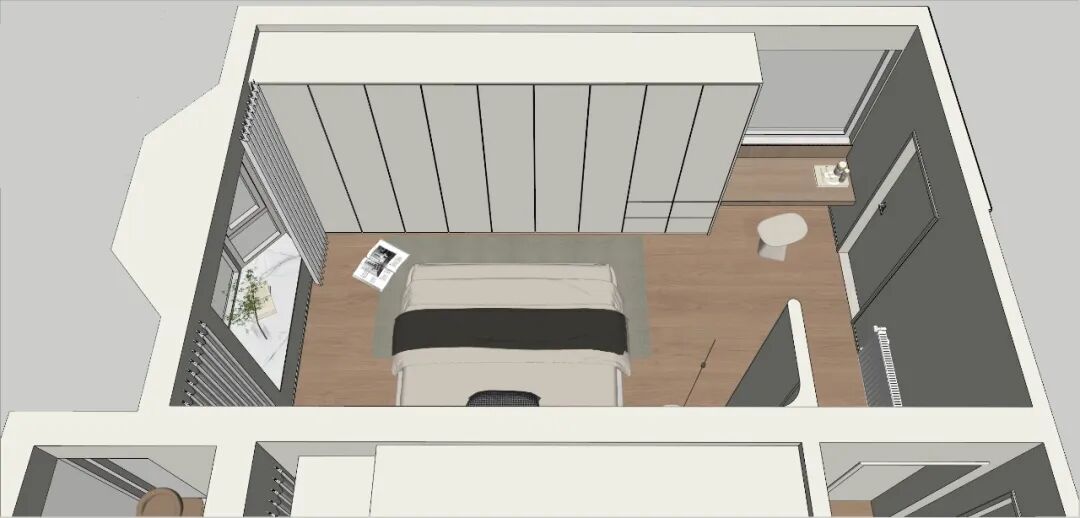 实景作品|梅花山庄168㎡异形空间变通透婚房！-105