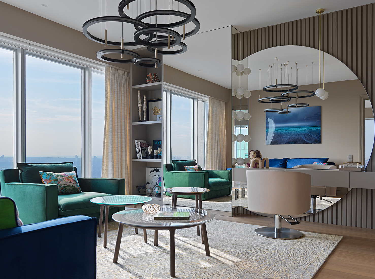 莫斯科塔尖上的豪华公寓 | 自然与现代的完美结合-14