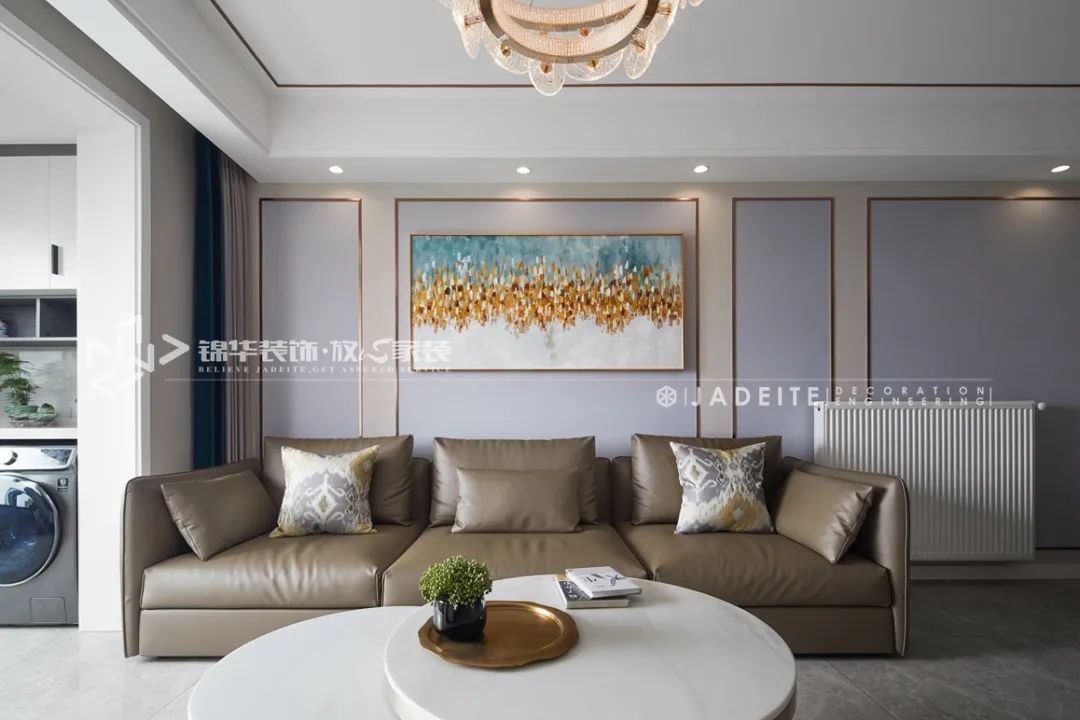 第一国际 116㎡现代轻奢空间设计丨锦华装饰-25