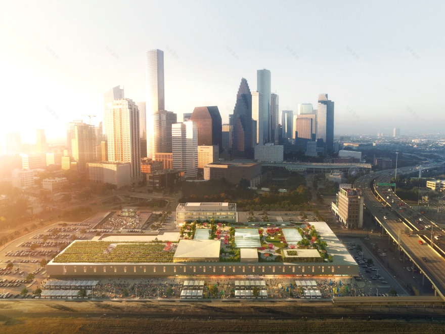 绿色洪水防护下的美国休斯顿仓库改造-1