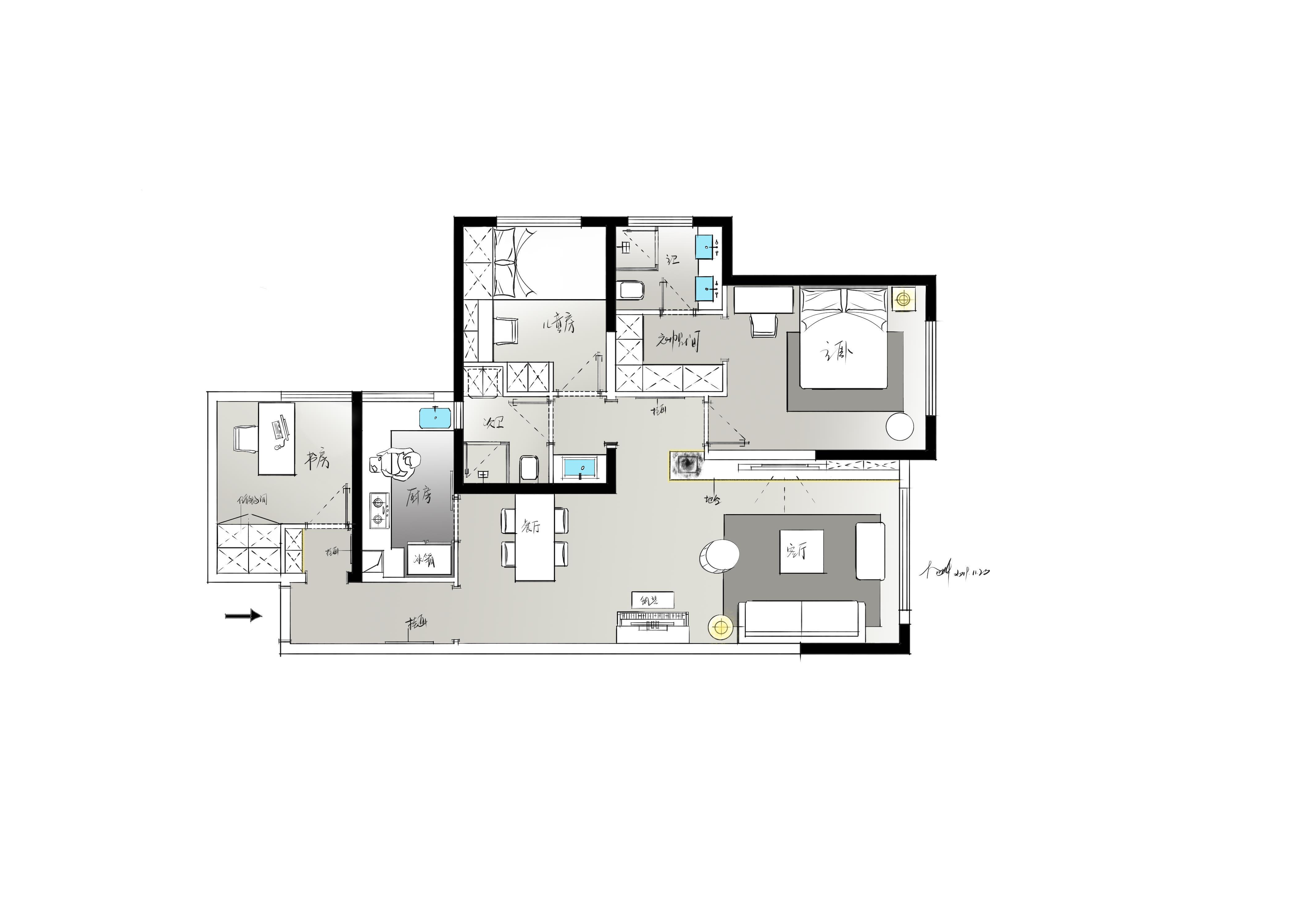 成都眉山 90 后小家，浣溪台打造简约宜居空间-1