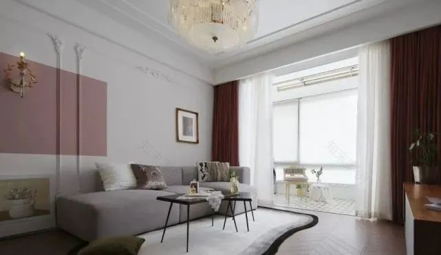 90㎡现代欧式风装修案例-6