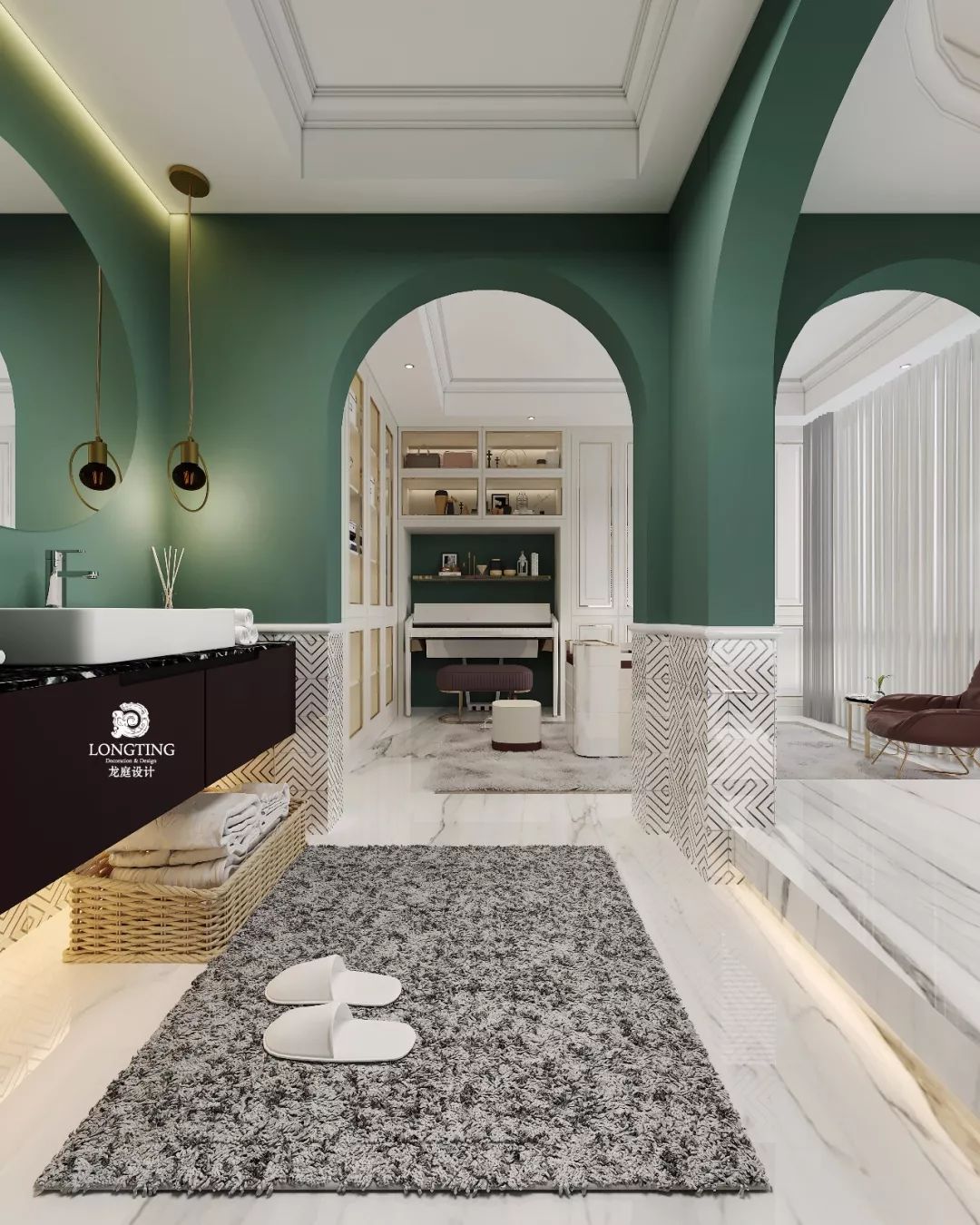 太湖阳光假日 420㎡ Ins 涂料风撞色高级感设计-72