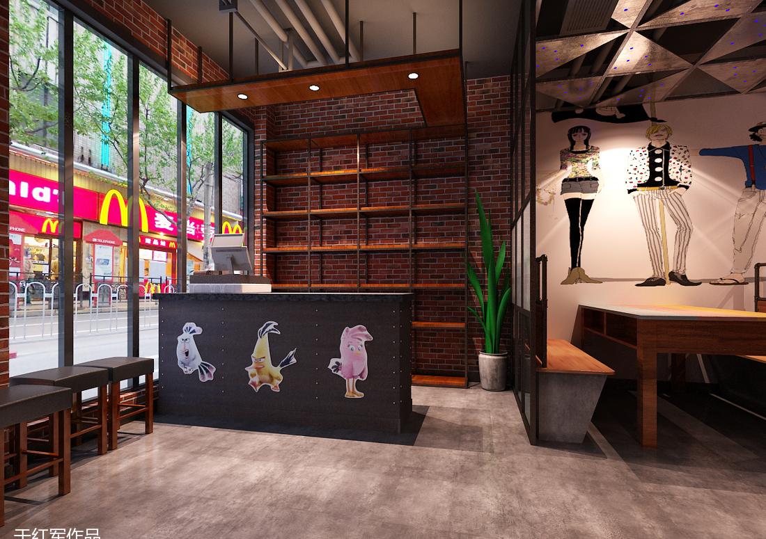 
轻工业风格餐厅-逃课吃串串 -3