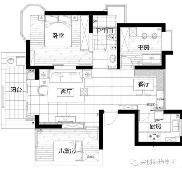 快来取经！100㎡美过样板间的三居室,混搭新格调！-21
