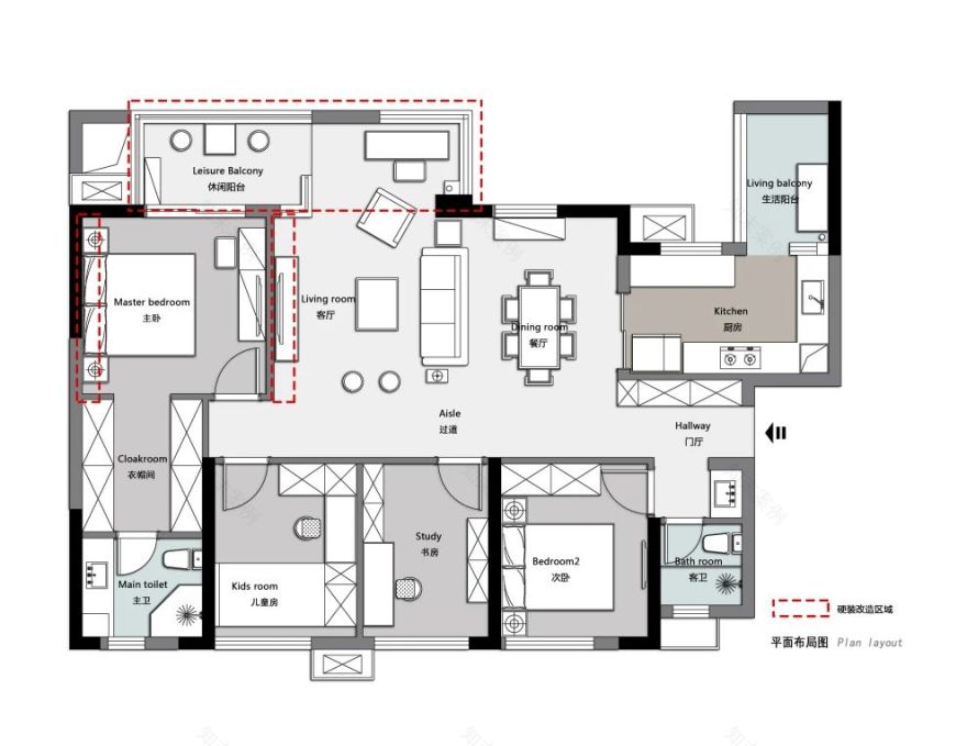 120 平禅意轻中式装修风格丨中国成都丨成都志轩-12