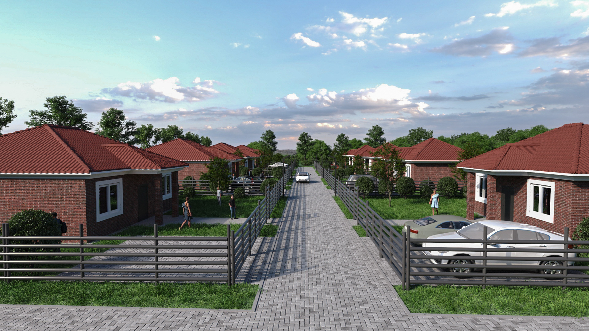 Проект посёлка с типовой застройкой "Ласкино"-11