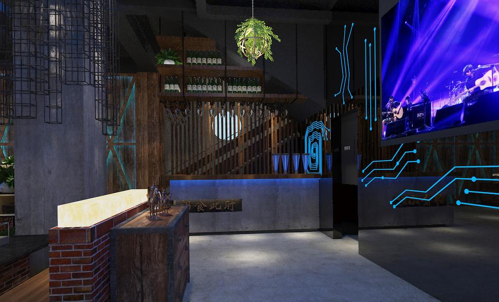 天津武清区锦食此时烧烤店 | 王本设计打造独特烧烤空间-2