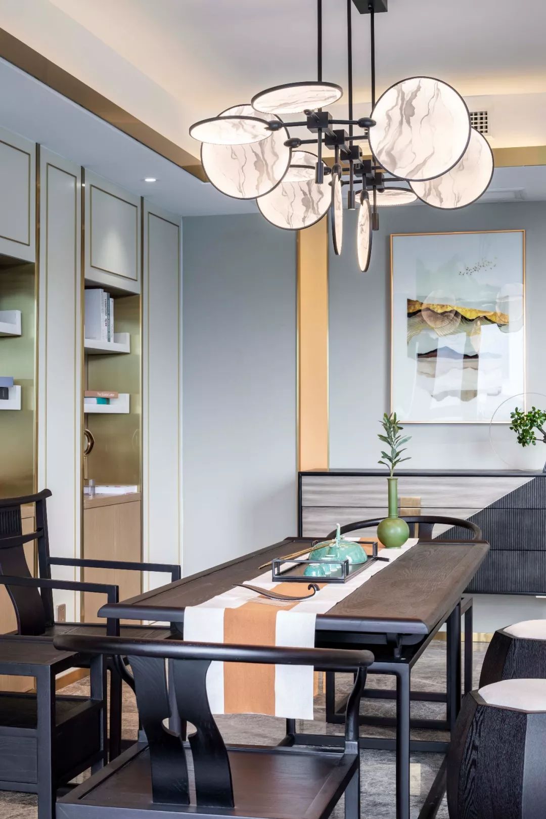 鑫界王府轻奢风样板间，低调奢华与简约精致共融-24