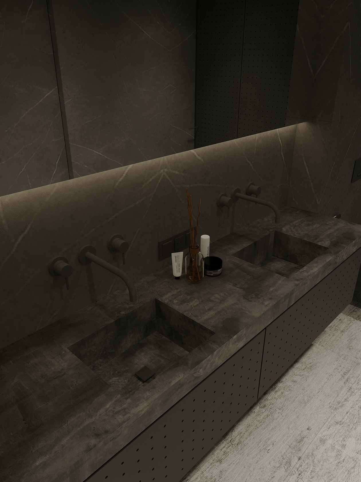 高级灰+高级黑空间设计 塑造空间立体感-15