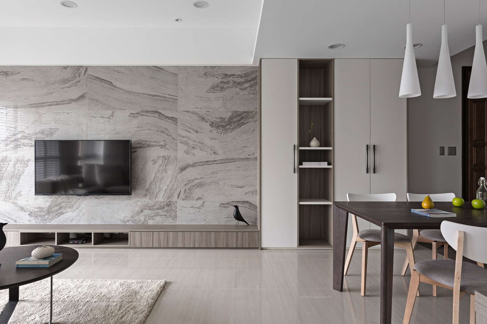 现代与传统交融的海外三房二厅住宅-1