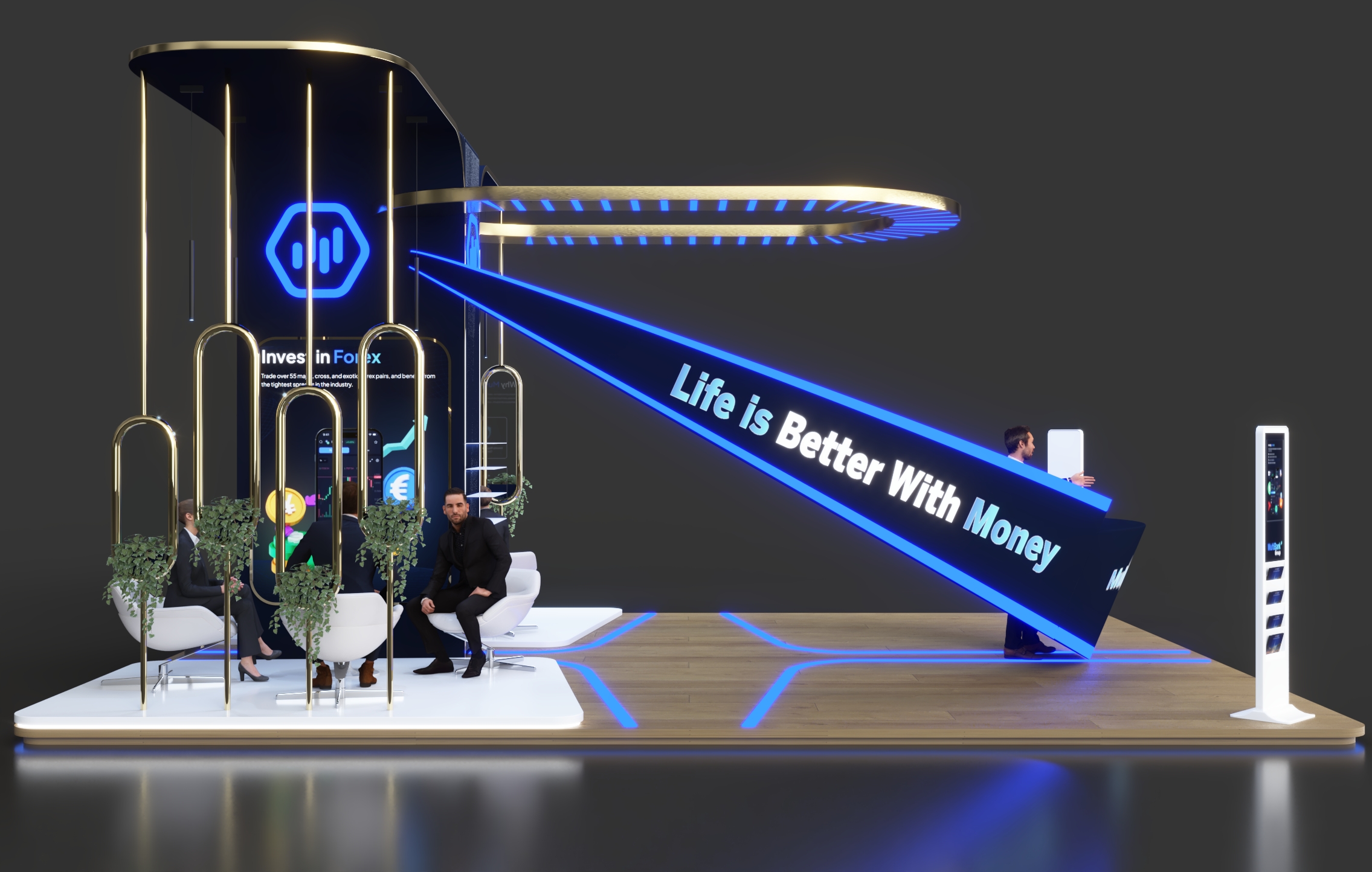 Multibank Group迪拜外汇展会展位设计丨阿联酋迪拜-3