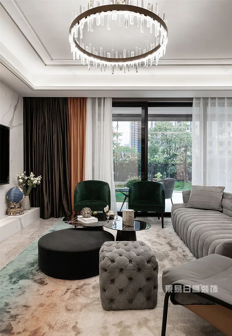 500㎡美式风实拍,瞳孔里开出烟灰色的花朵-15