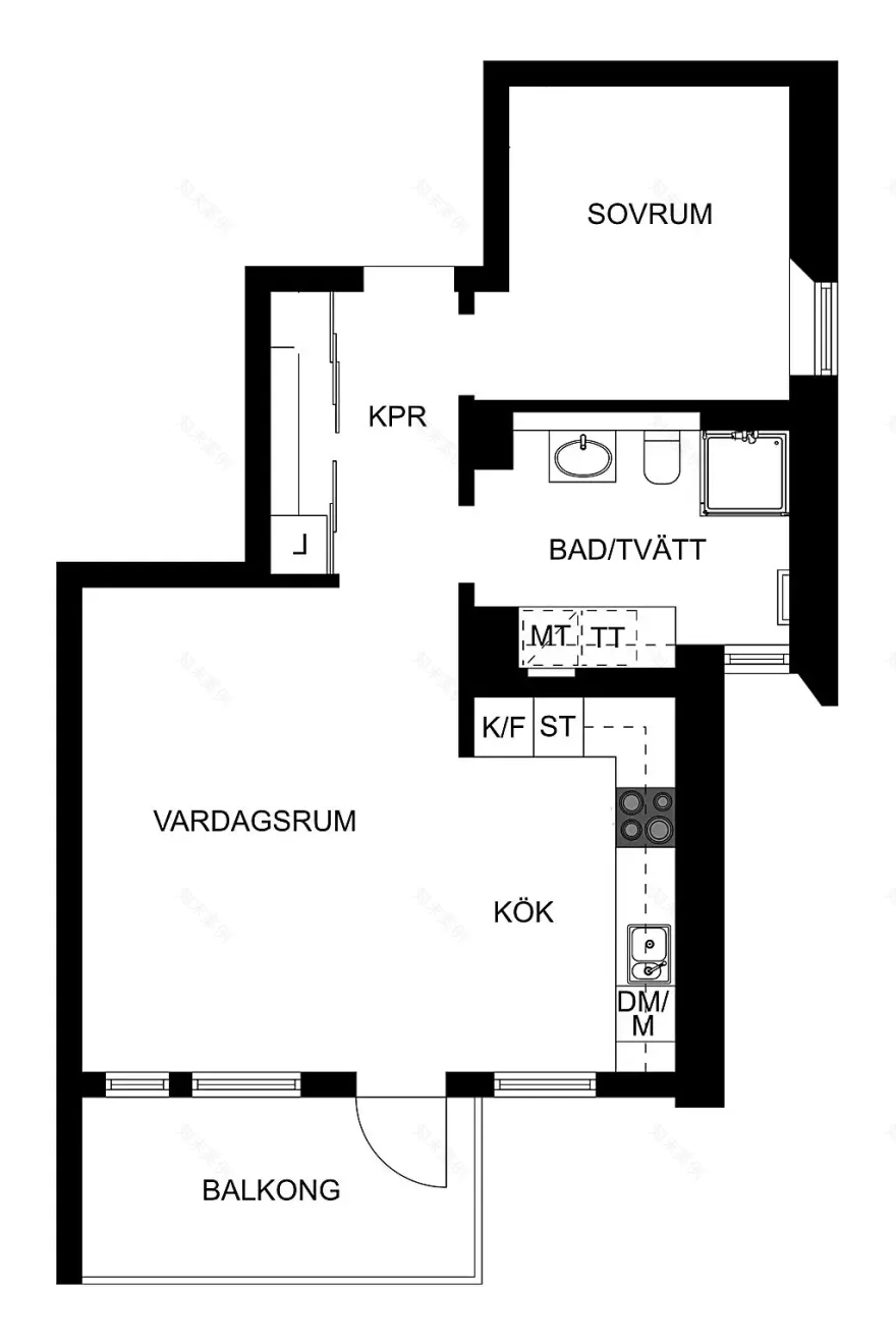 绿意盎然的两居室公寓-13