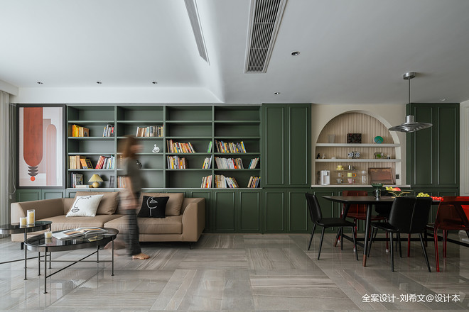复式189平米装修案例·效果图  末·绿·极致收纳＋全功能实现-13