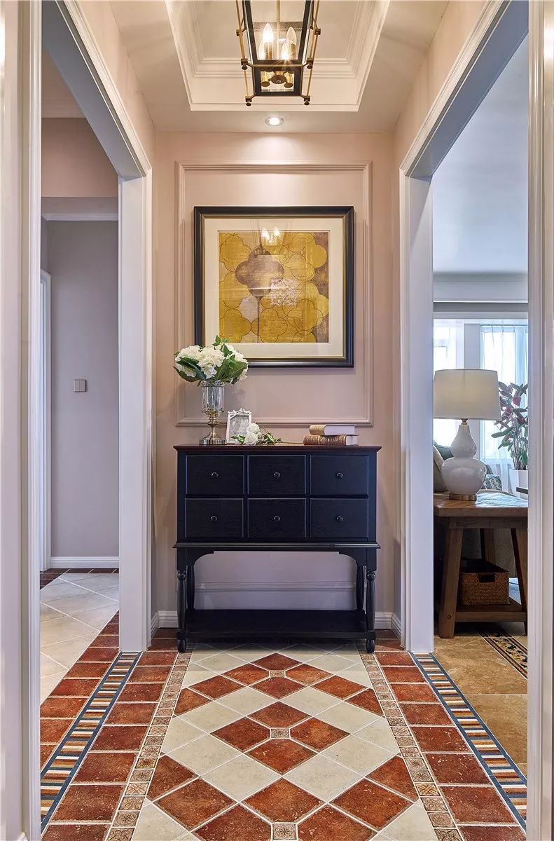 天津水郡花园 128㎡清新美式风格设计-17