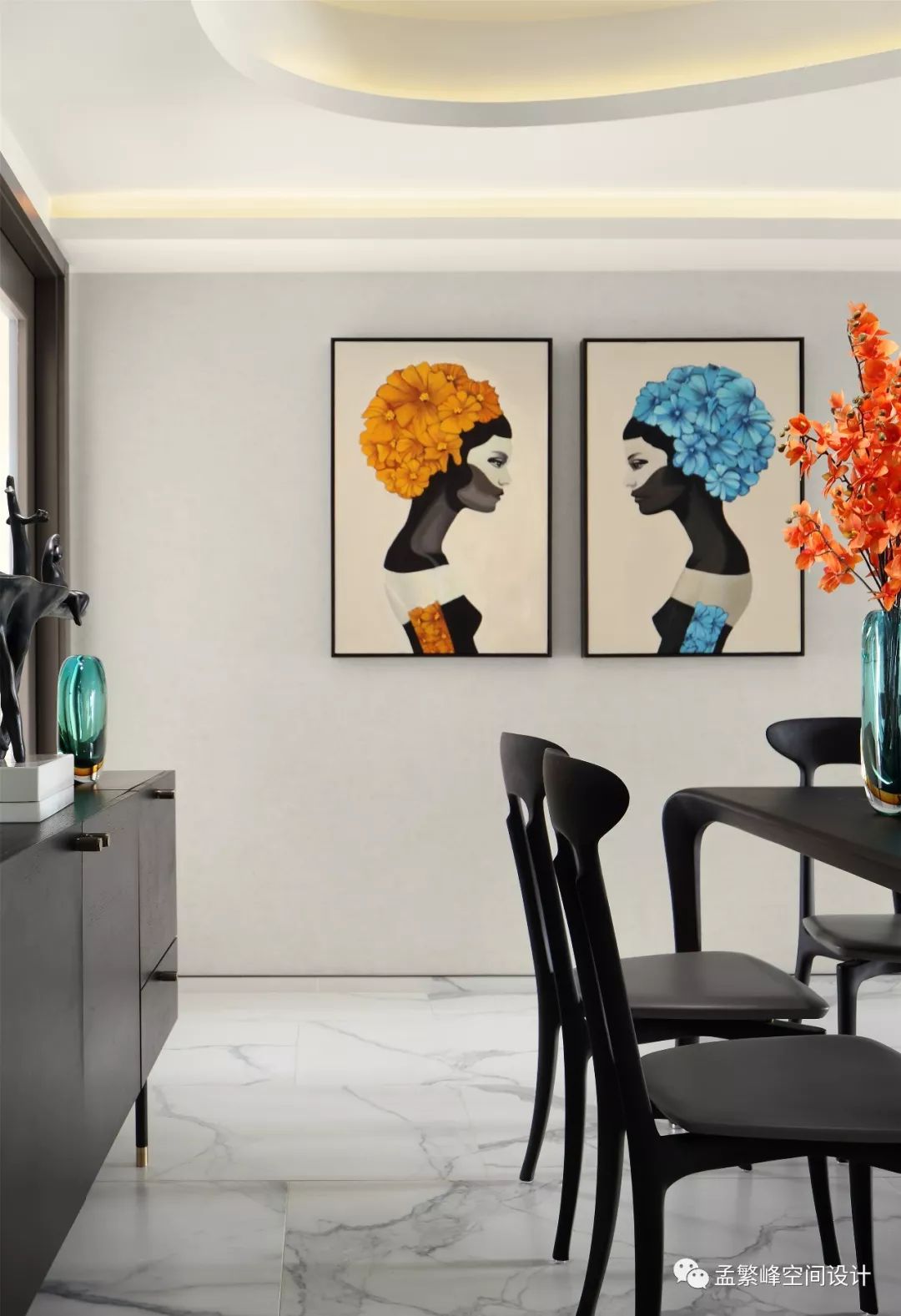 《曦-AURORA》 | 南京雅居乐花园私宅设计,橙色诠释幸福家庭生活-42