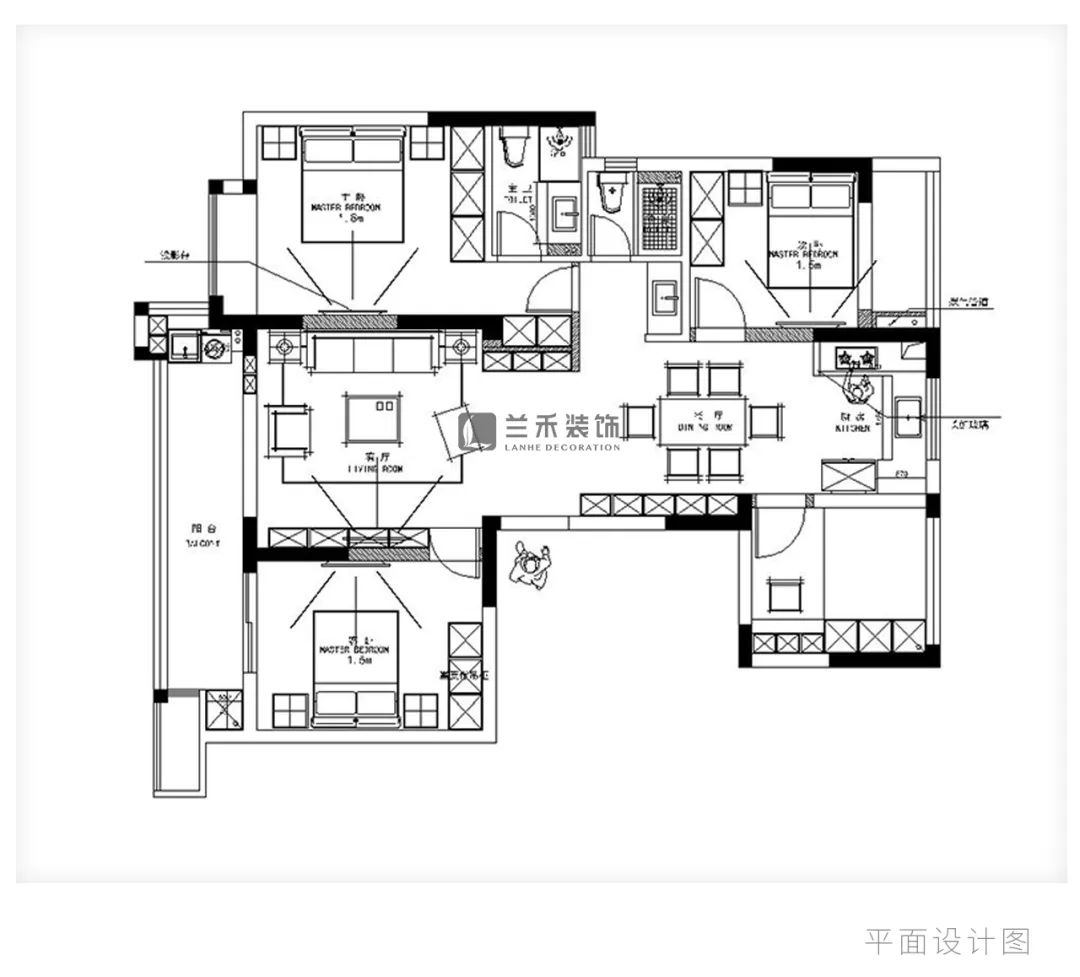 万城·赞园 130m²自在生活,光影里的歌丨兰禾装饰-8