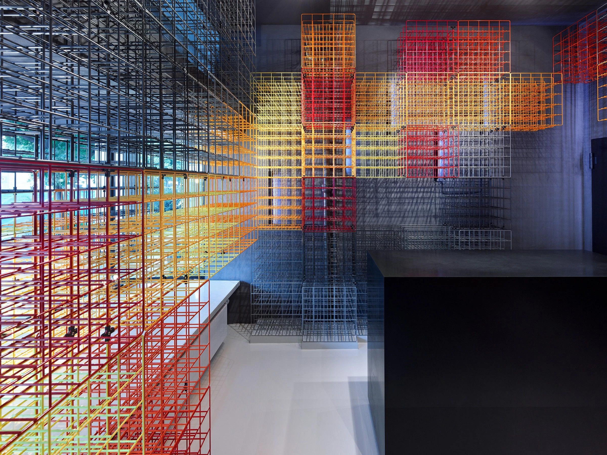 德国现代葡萄酒商店,"网格"创新展示方式-26