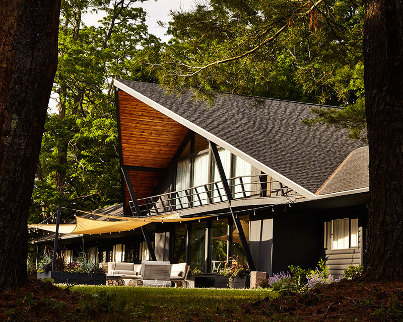 纽约附近的猫头鹰山木屋旅馆——现代与复古的完美结合-2