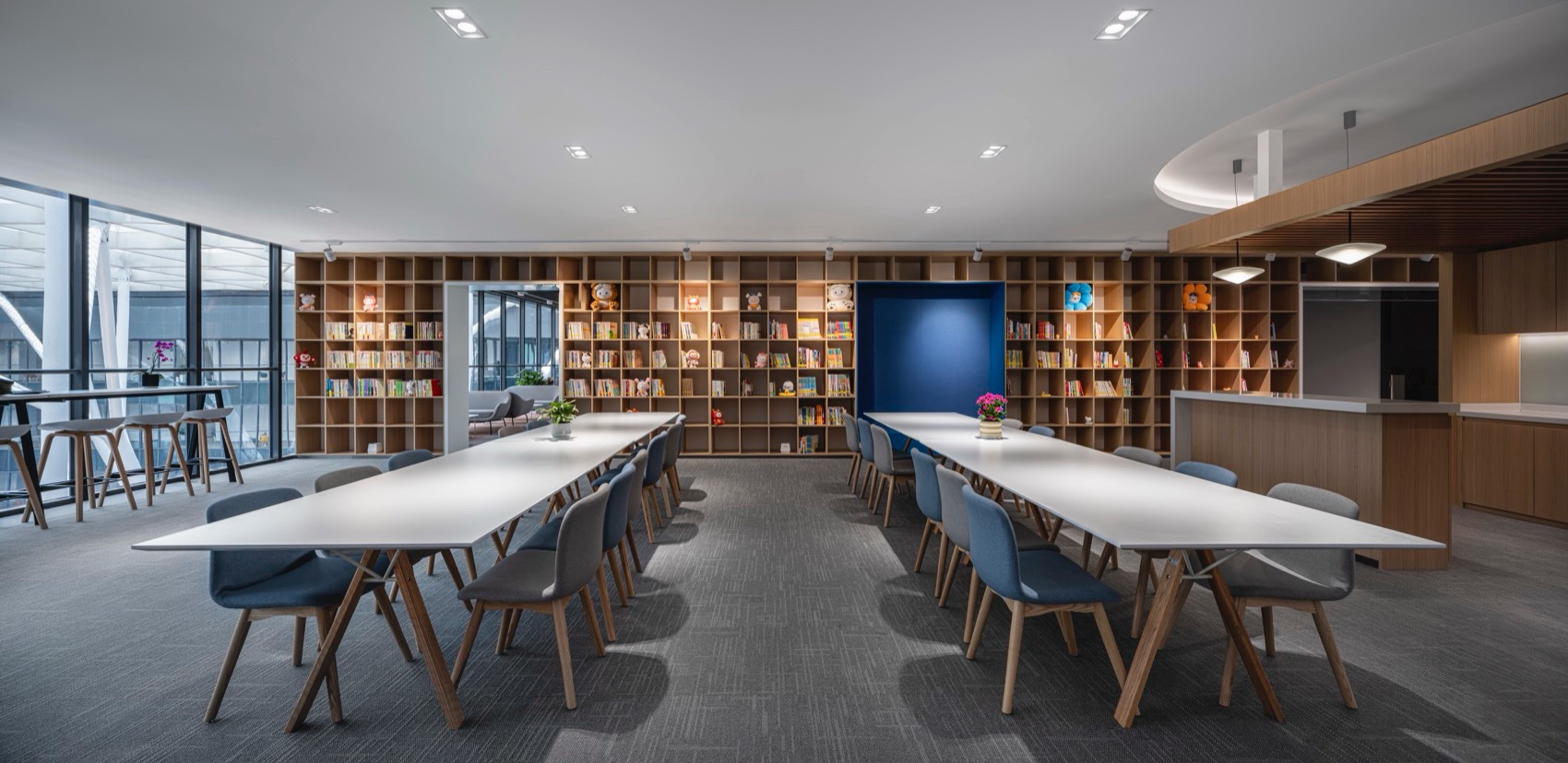 好未来昌平教育园区办公总部丨中国北京丨室内,景观:维思平建筑设计,建筑:一合建筑设计研究中心-26