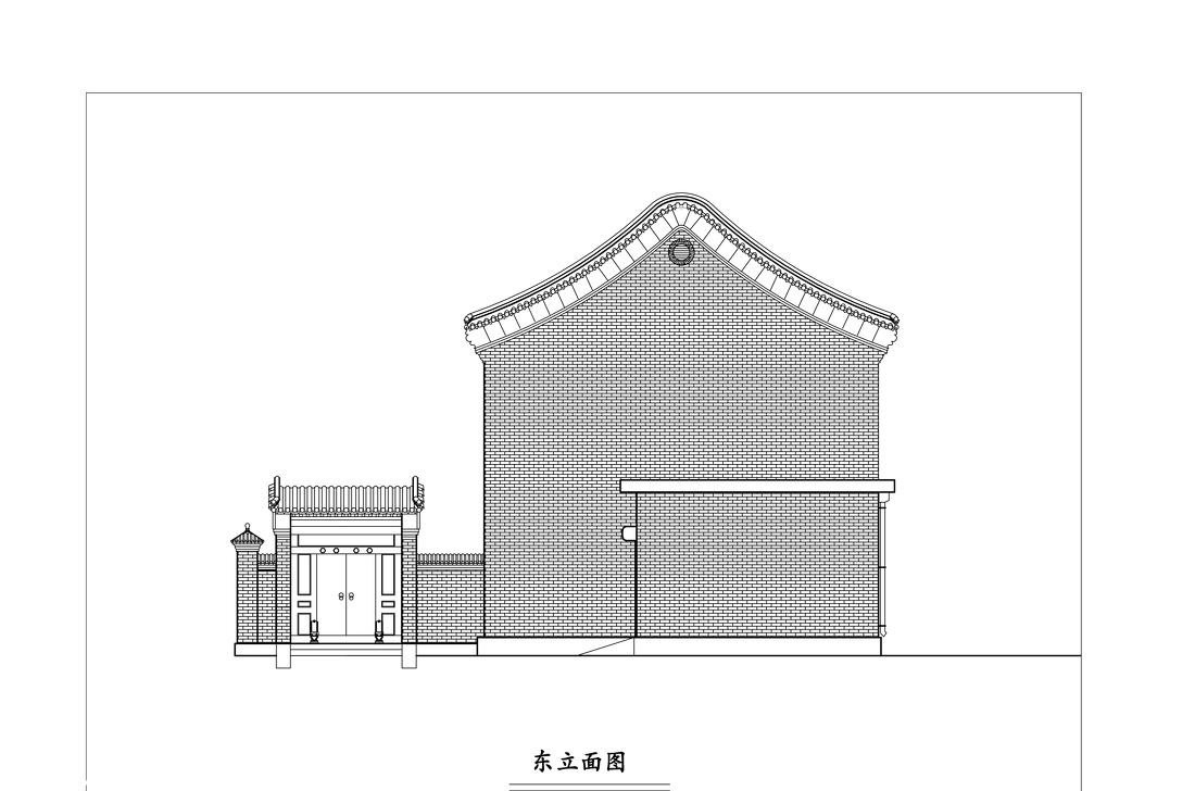 
天津蓟县盘山下营口四合院设计 -6