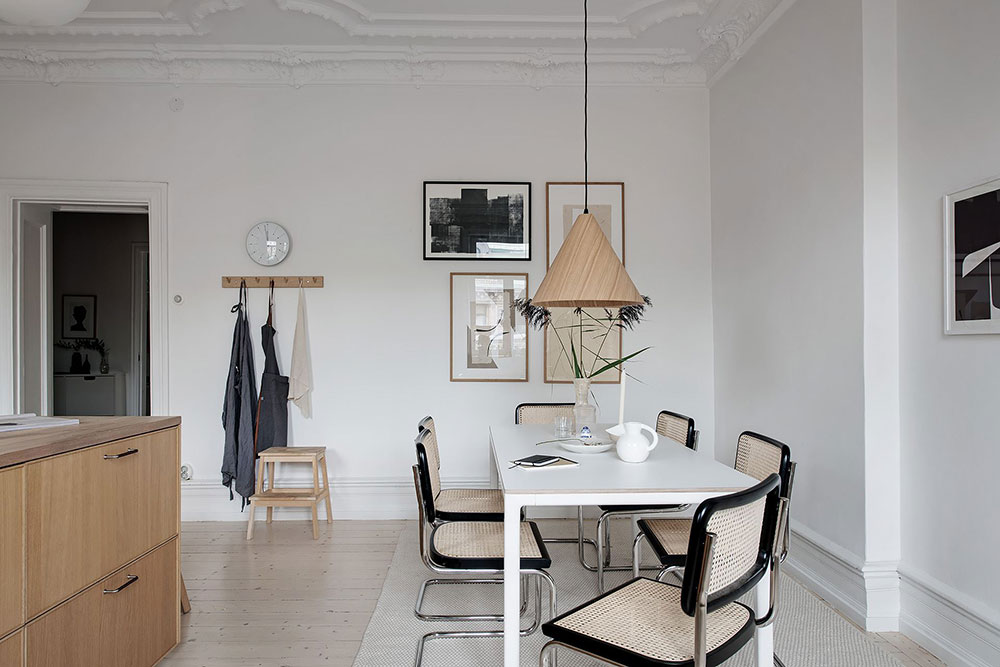 斯德哥尔摩时尚对比风格的美丽公寓-13