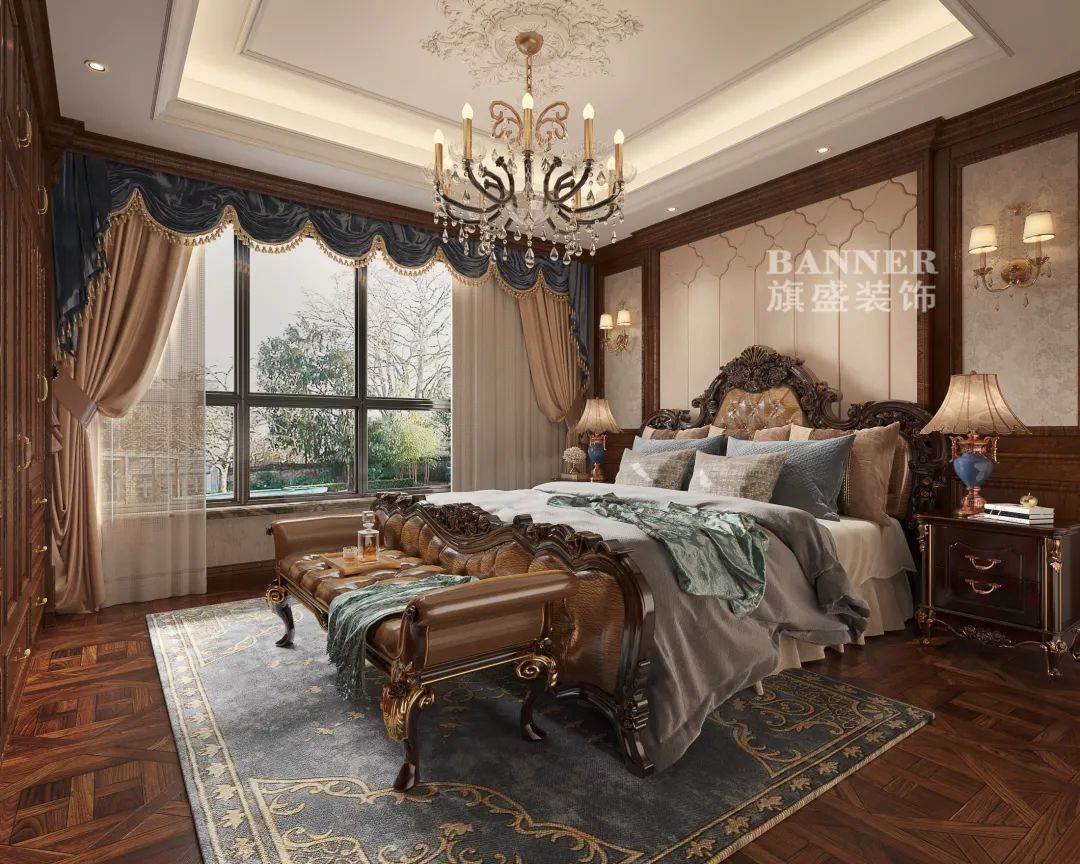 浪漫美式交响 | 西安绿地生态城别墅设计-29