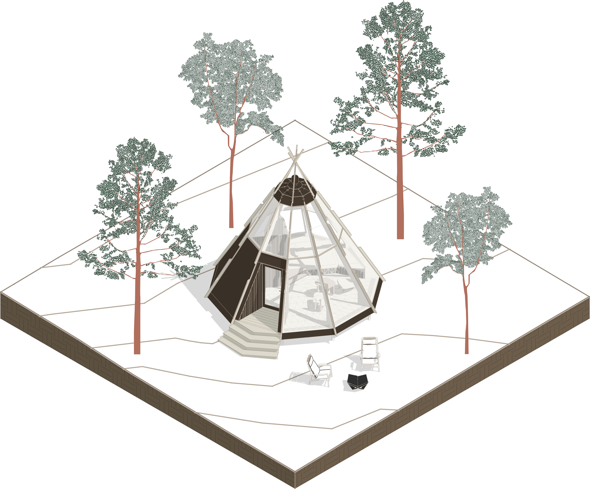 “Neo Tipi”模块化露营酒店客房丨俄罗斯卡卢加丨Manufacture2.0-7