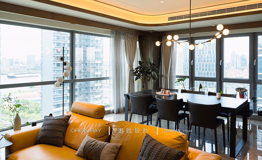 168㎡万科翡翠滨江软装设计  遨锐设计-3