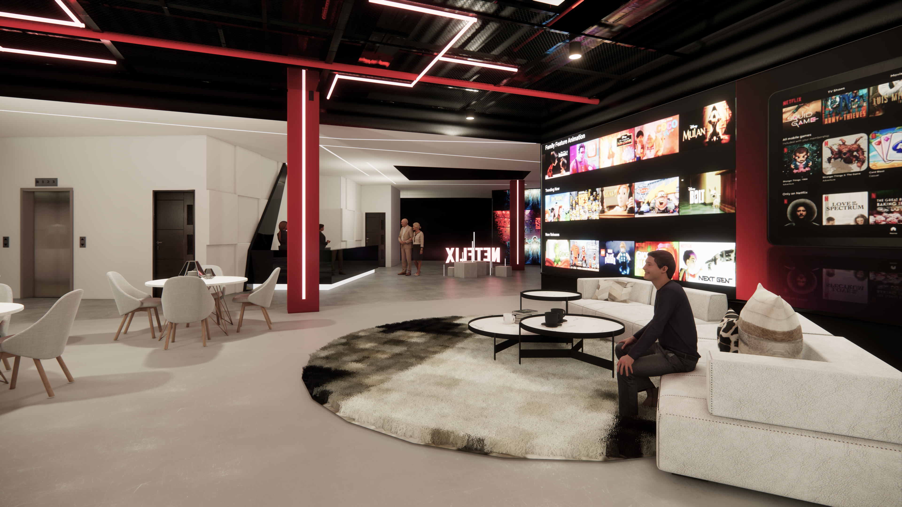 NETFLIX OFFICE 室内设计丨美国辛辛那提丨Tue Nghi,Tu Suong,Hong Nhun-11