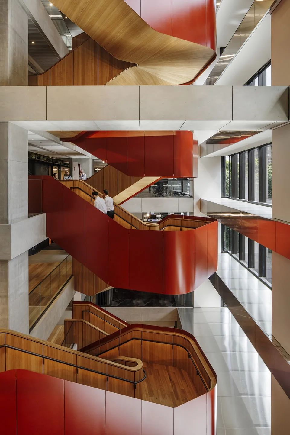 悉尼红梯 · 澳大利亚国民银行双生办公空间丨澳大利亚悉尼丨伍兹贝格-36