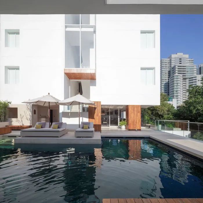 泰国 TwoThree 酒店室内日光床设计丨泰国曼谷丨Design in Motion-49