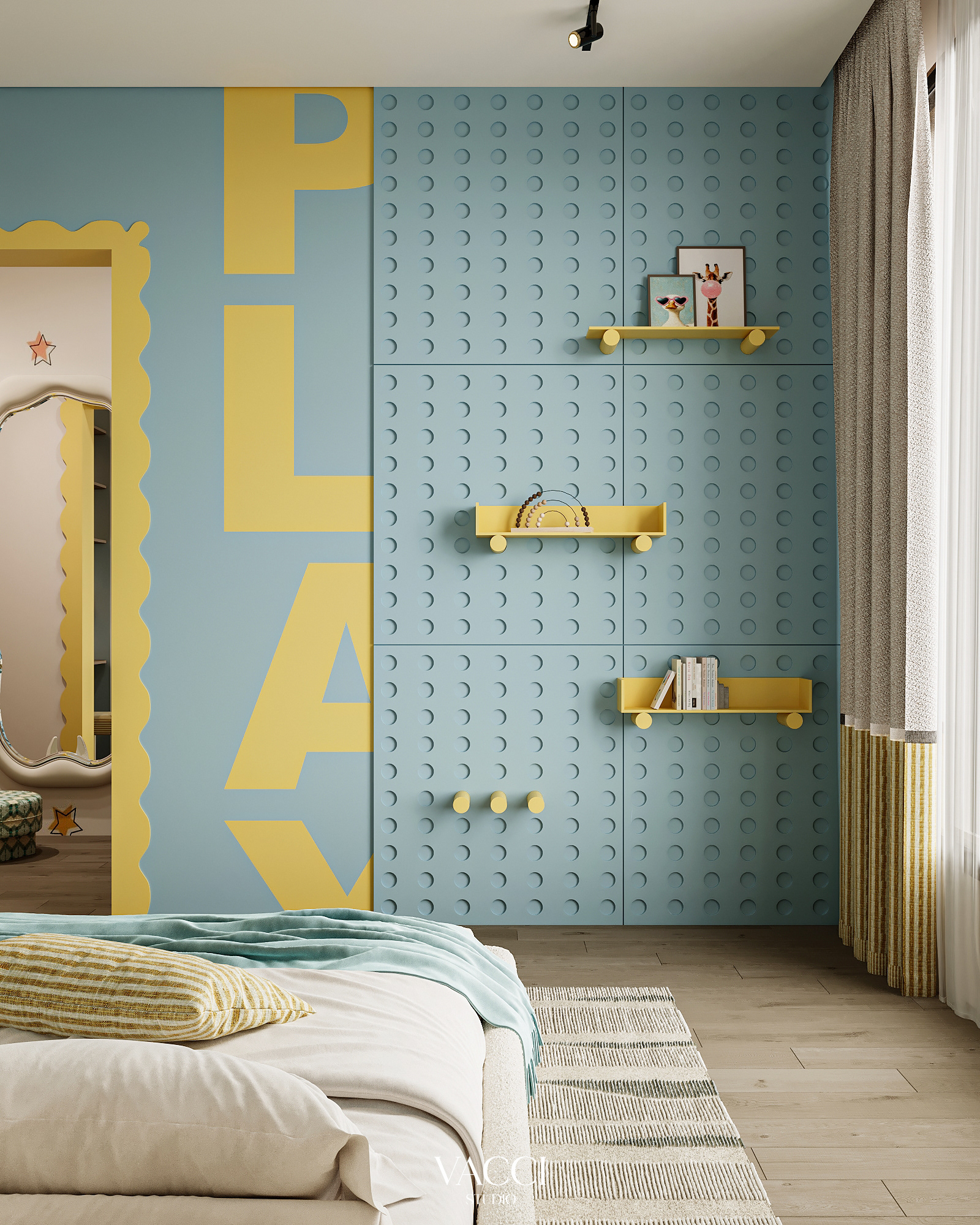 儿童卧室丨沙特阿拉伯利雅得丨Vacci Studio-10