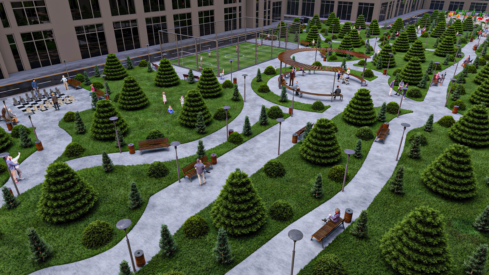 小区景观丨阿塞拜疆-2