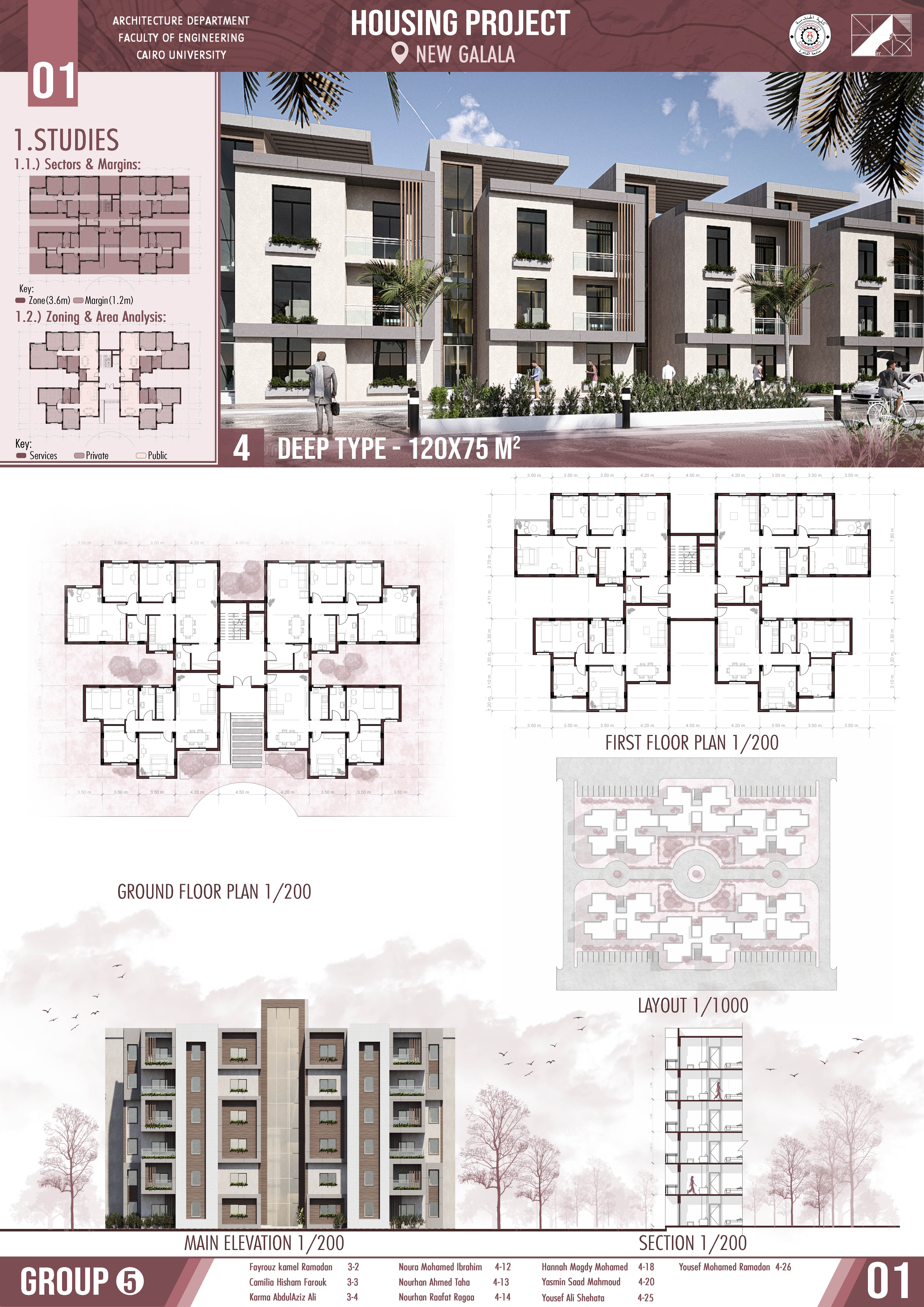 加拉拉市住房项目丨开罗大学工程学院建筑系-16