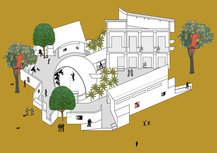 印度 Firodiya 中心 · 环保可持续的办公空间与信息画廊-10