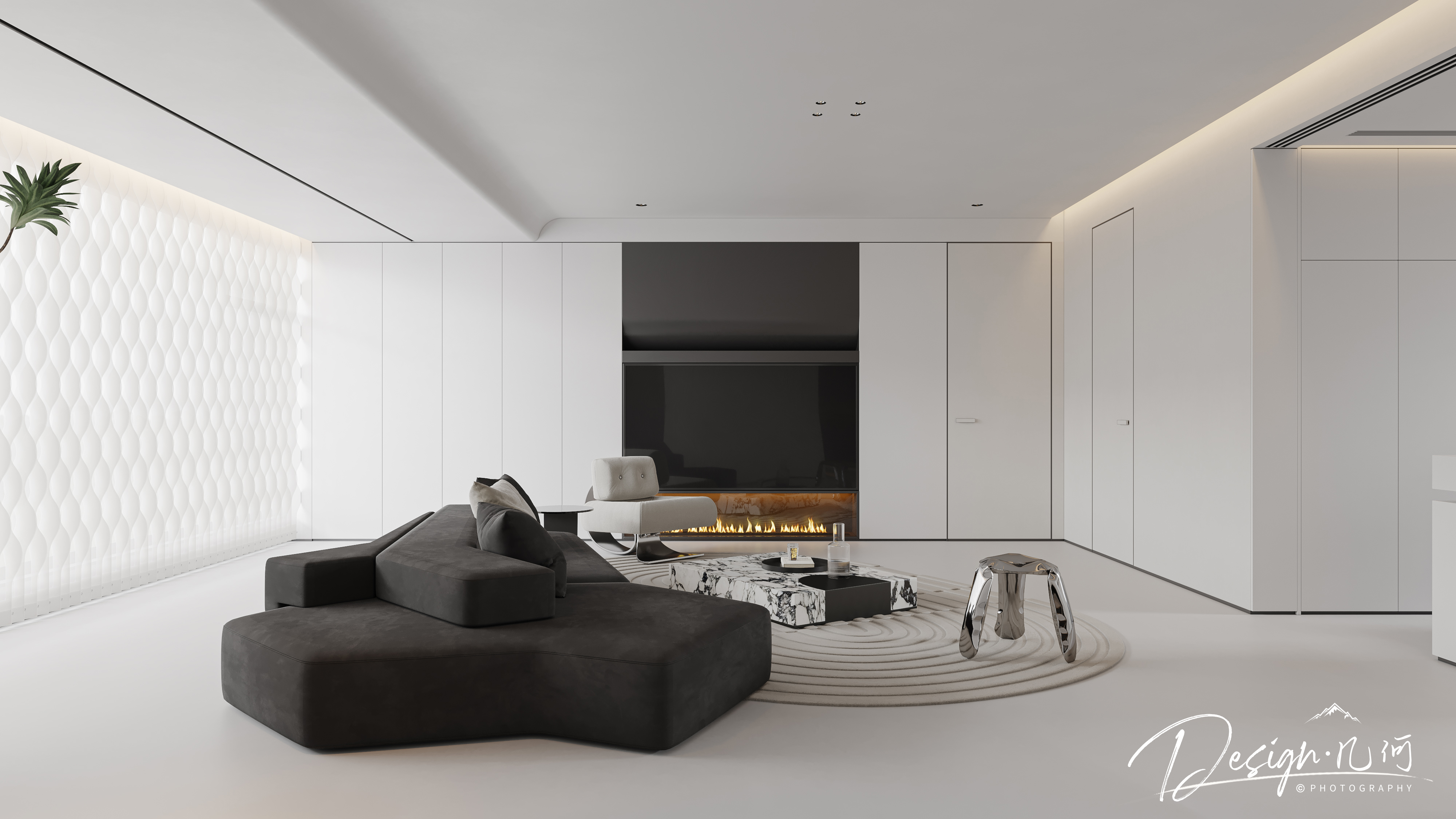 几何空间视觉表现 | 江山赋现代客餐厅-6