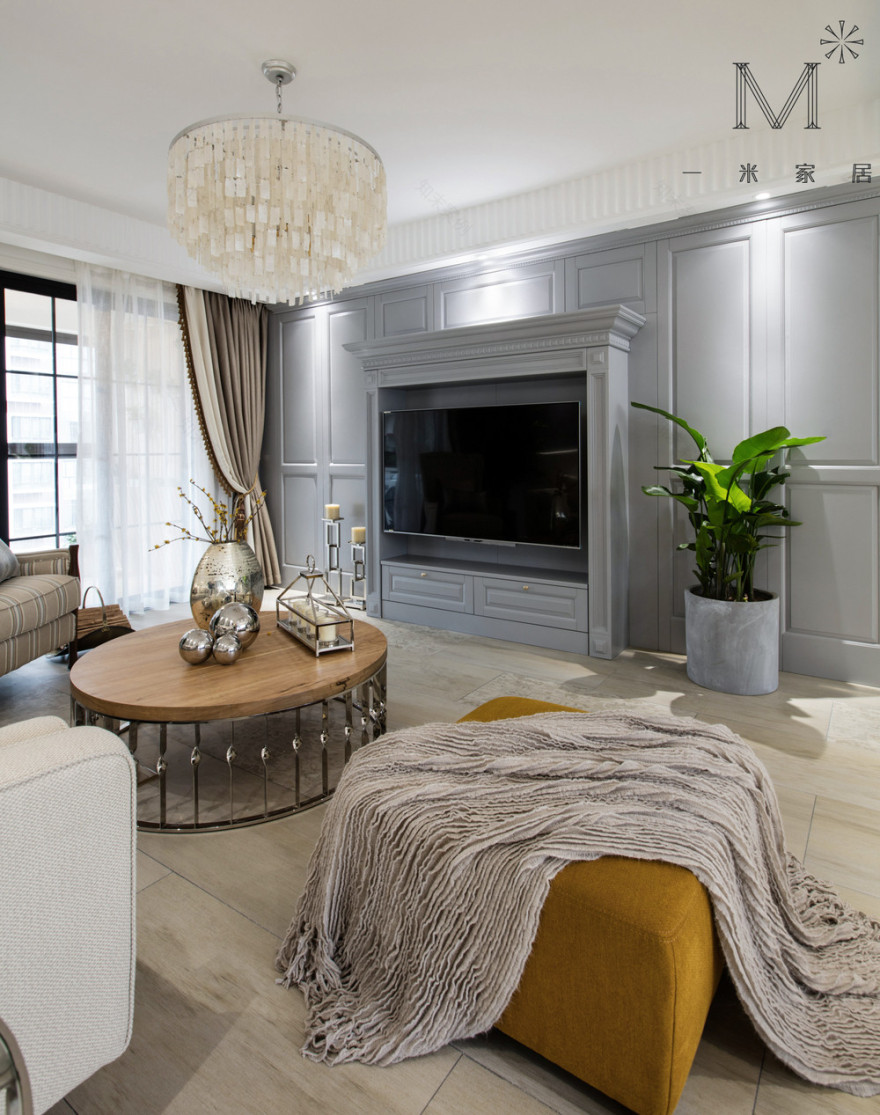 常州星河国际 143㎡美式公寓 | 北欧元素融入的柔美空间-7